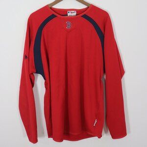Majestic MLB Boston Red Sox Therma Base L/S Pullover Shirt Size L
